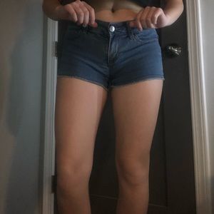 Cut-Off Denim Shorts